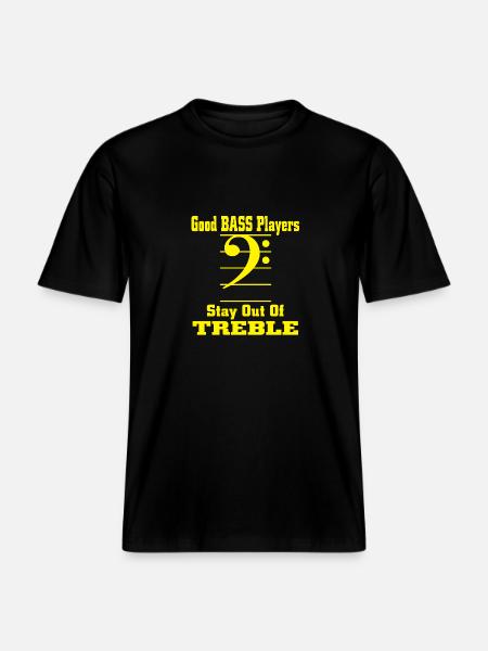 bass player - RELAXED FIT Unisex Organic T-Shirt - black