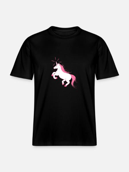 Amazing Unicorn - The Last Unicorn -  Økologisk unisex T-shirt RELAXED FIT - sort
