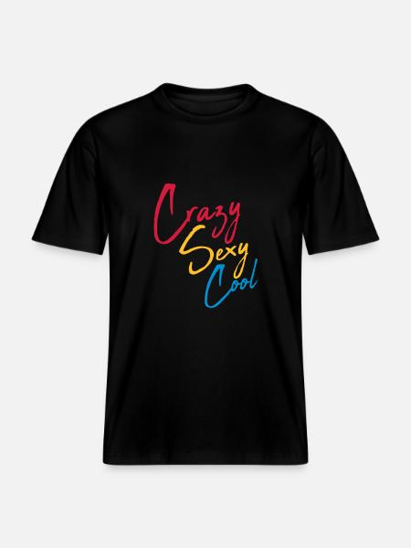 crazy sexy cool design - RELAXED FIT Unisex Organic T-Shirt - black