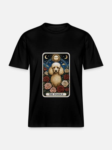 Pudel - RELAXED FIT Unisex Organic T-Shirt - Schwarz