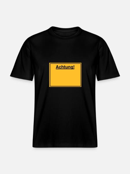 Schild - RELAXED FIT Unisex Organic T-Shirt - Schwarz