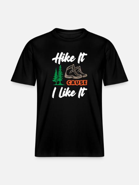 Randonnez-le parce que j’aime ça -  T-shirt unisexe RELAXED FIT en coton bio - noir
