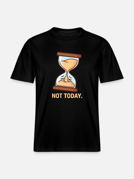 The Reluctant Hourglass - RELAXED FIT Unisex Organic T-Shirt - black
