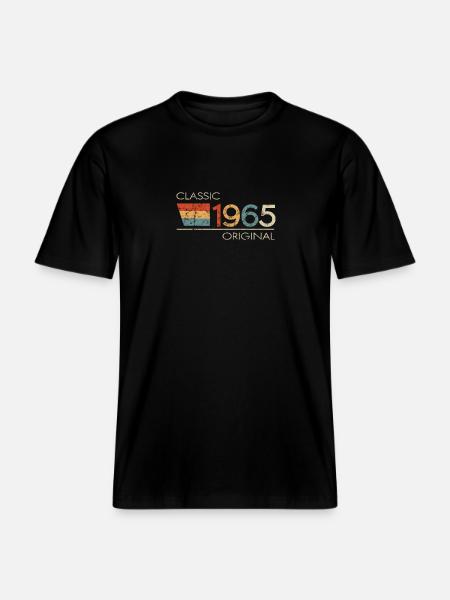 1965 Birthday Classic Original - RELAXED FIT Unisex Organic T-Shirt - black
