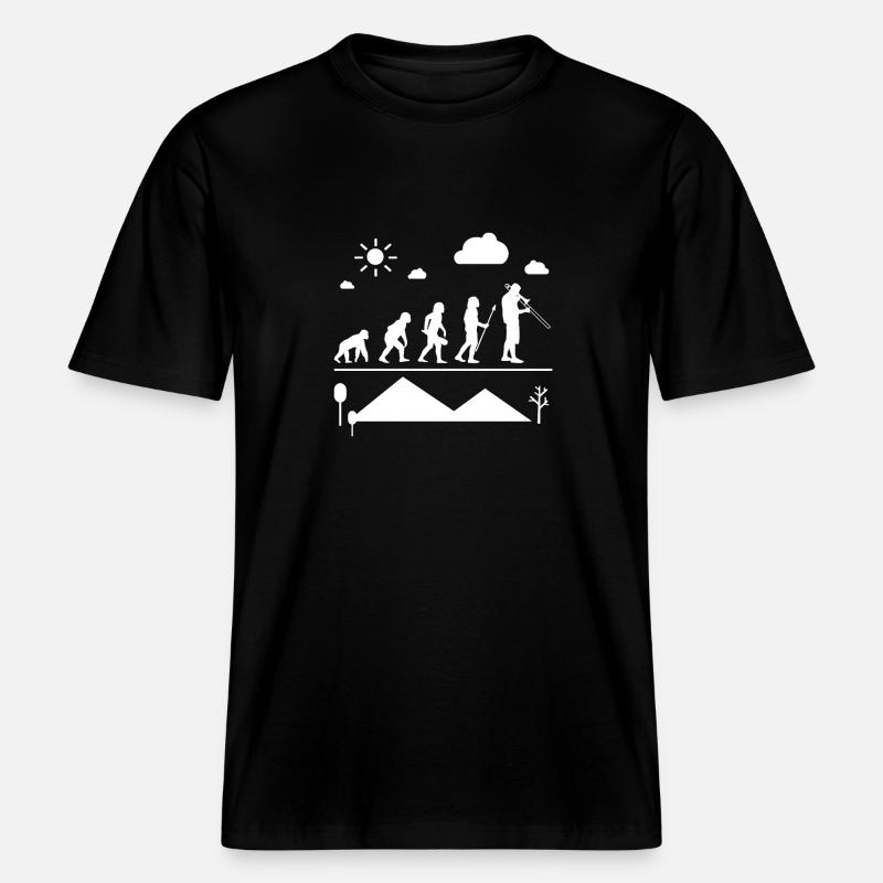 Trombone Trombone Evolution -  T-shirt unisexe RELAXED FIT en coton bio - noir
