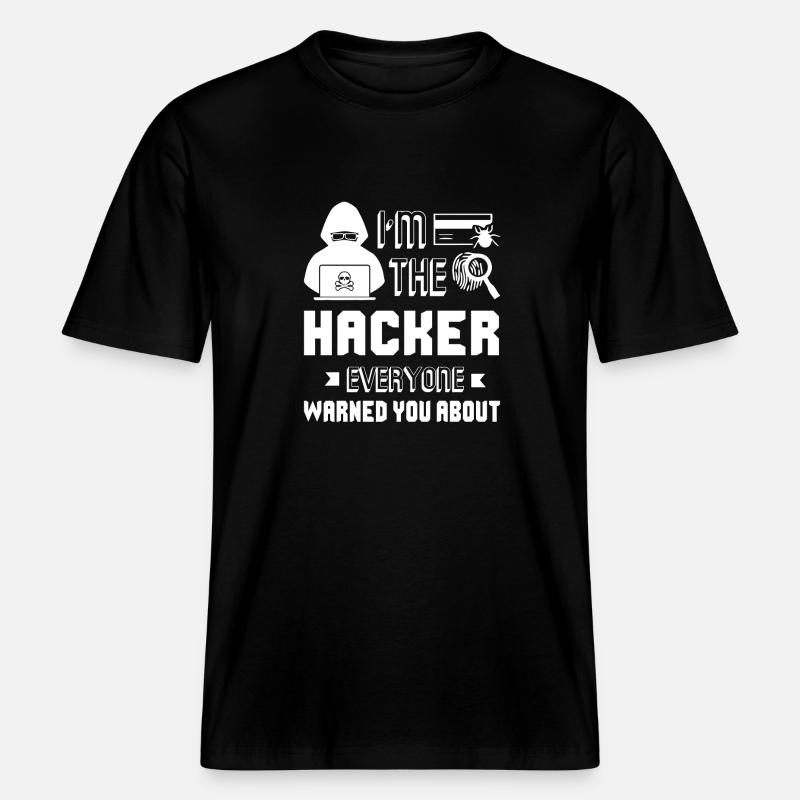 Hacker Ich bin der Hacker -  RELAXED FIT Unisex Organic T-Shirt - Schwarz