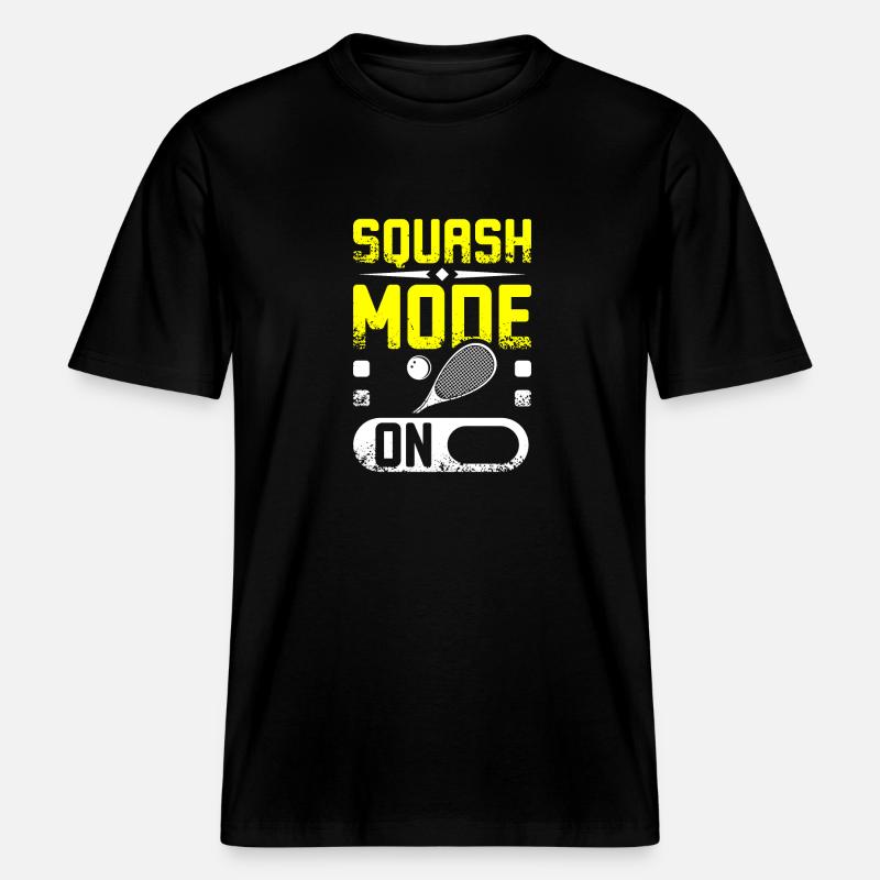 Mode Squash activé -  T-shirt unisexe RELAXED FIT en coton bio - noir