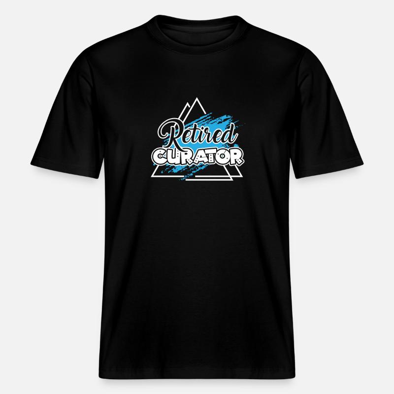Curator Retired Curator - RELAXED FIT Unisex Organic T-Shirt - black