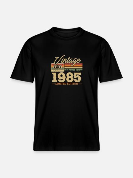 1985 - 38/39 Birthday -  RELAXED FIT Unisex Organic T-Shirt - black
