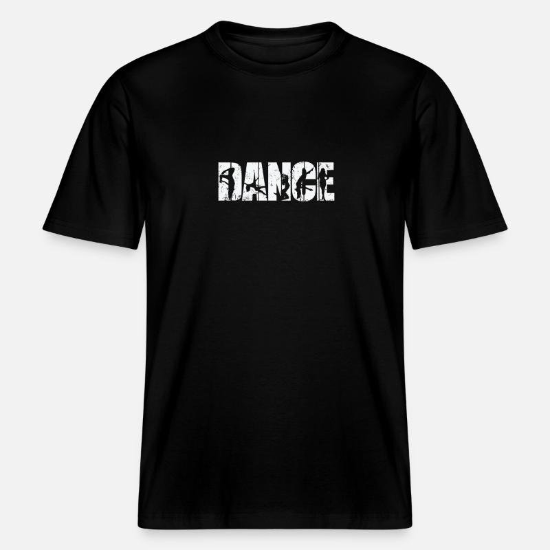 Dance Pole Dance Pole Esthétique -  T-shirt unisexe RELAXED FIT en coton bio - noir