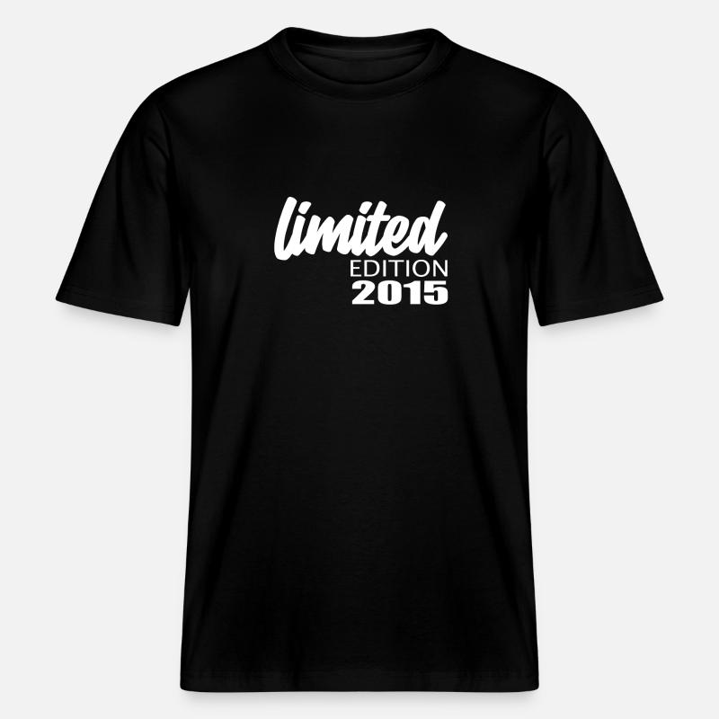 Édition limitée 2015 - T-shirt unisexe RELAXED FIT en coton bio - noir