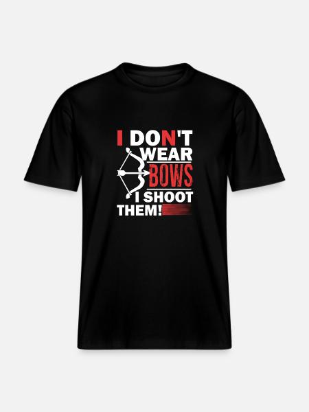 Archery Archery I Shoot Them -  RELAXED FIT Unisex Organic T-Shirt - black