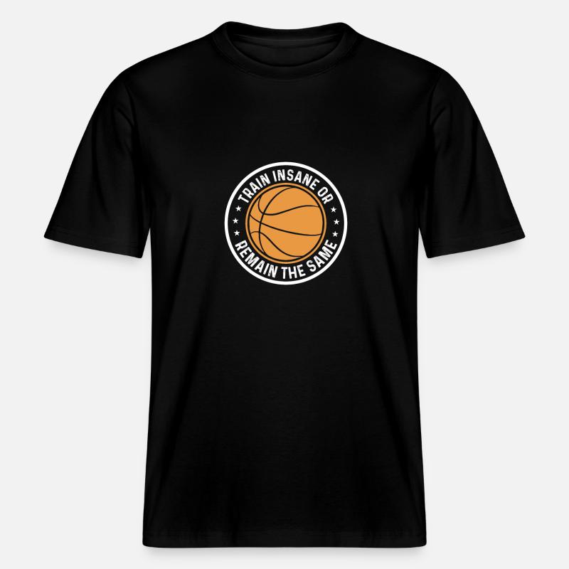 Wahnsinnig Trainieren Oder Gleichbleiben - RELAXED FIT Unisex Organic T-Shirt - Schwarz