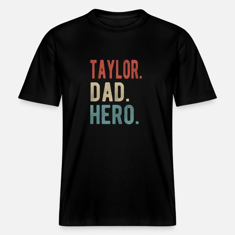 Taylor Dad Held - RELAXED FIT Unisex Organic T-Shirt - Schwarz