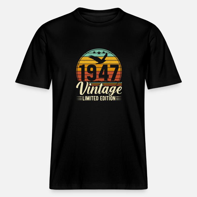 1947 - Un chef-d’œuvre légendaire -  T-shirt unisexe RELAXED FIT en coton bio - noir