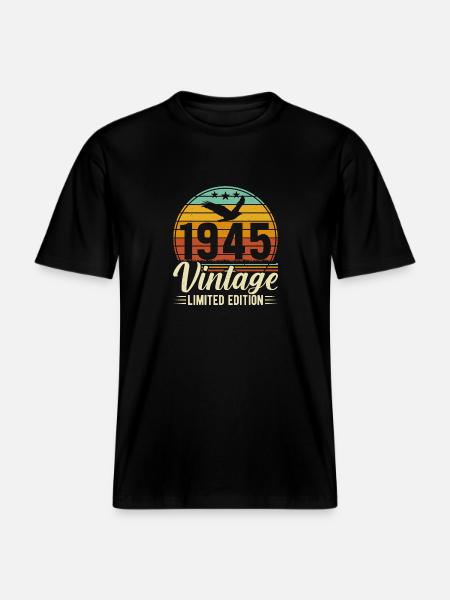 1945 - A timeless masterpiece -  RELAXED FIT Unisex Organic T-Shirt - black