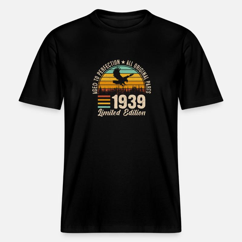 1939 - Une année légendaire - T-shirt unisexe RELAXED FIT en coton bio - noir