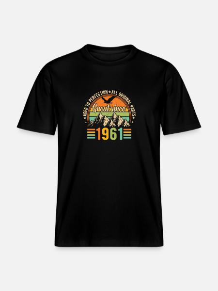 1961 - A legendary year - RELAXED FIT Unisex Organic T-Shirt - black
