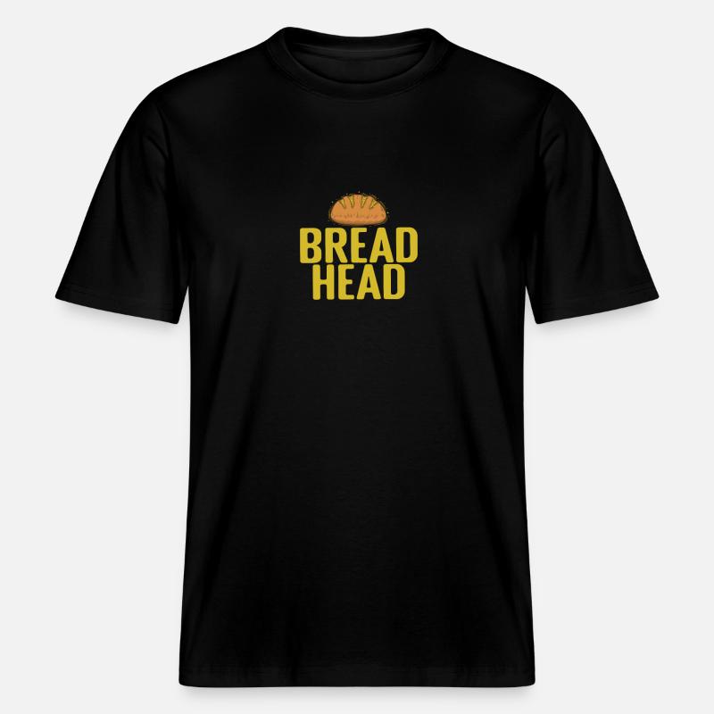 Bread Head Bäcker Backware -  RELAXED FIT Unisex Organic T-Shirt - Schwarz