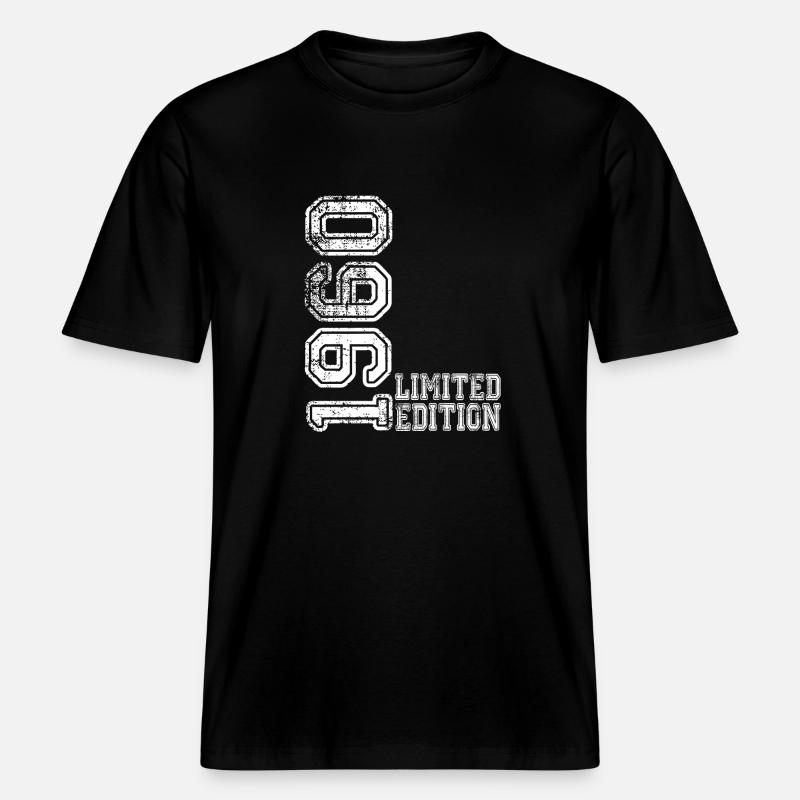 Édition limitée 1960 - T-shirt unisexe RELAXED FIT en coton bio - noir