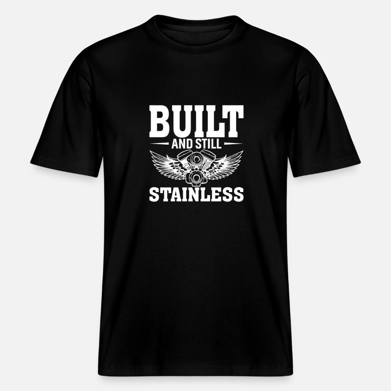 Built and still rust-proof -  RELAXED FIT Unisex Organic T-Shirt - black