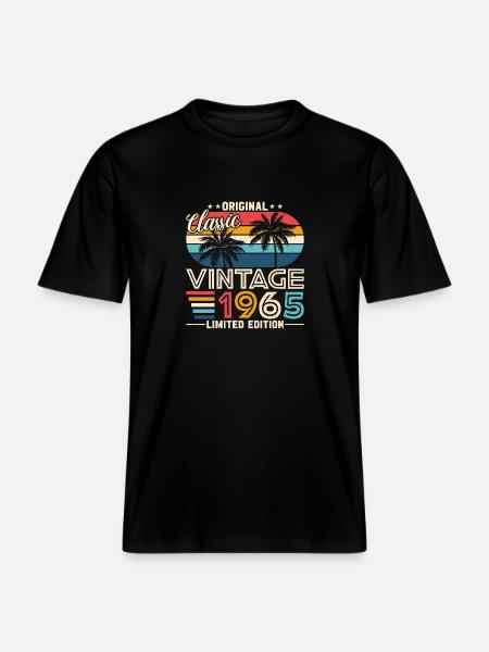 Legendary 59th birthday 1965 - RELAXED FIT Unisex Organic T-Shirt - black