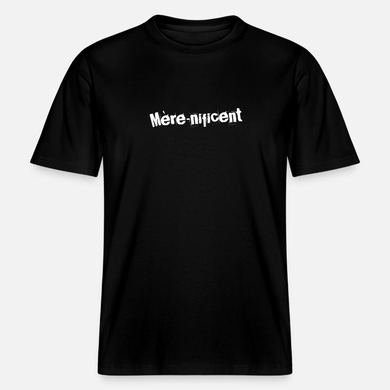Mère-nificent - T-shirt unisexe RELAXED FIT en coton bio - noir