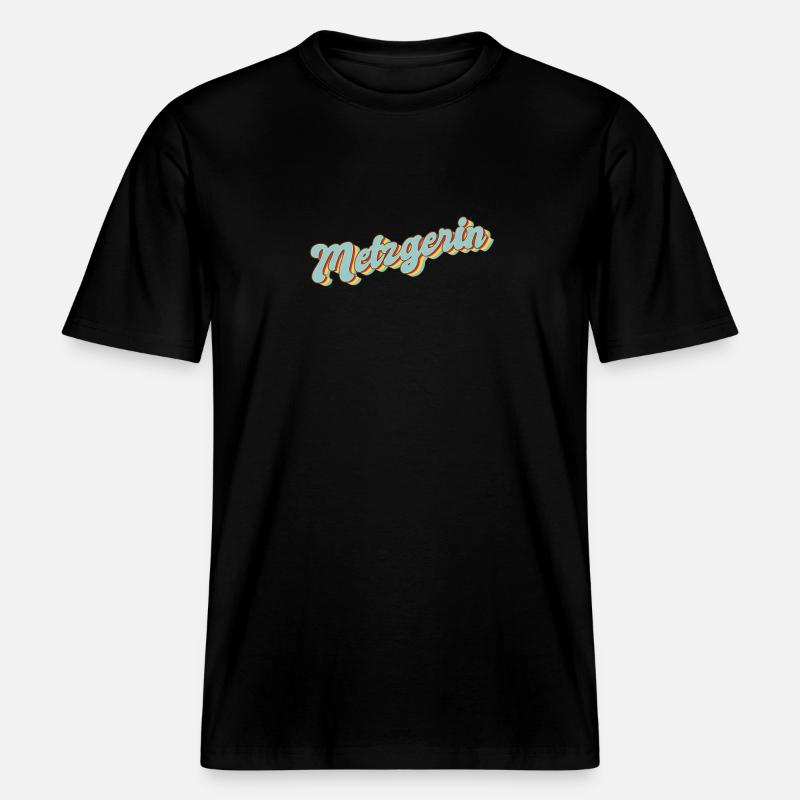 Fleischer Abschluss-Geschenk Metzgerin -  RELAXED FIT Unisex Organic T-Shirt - Schwarz