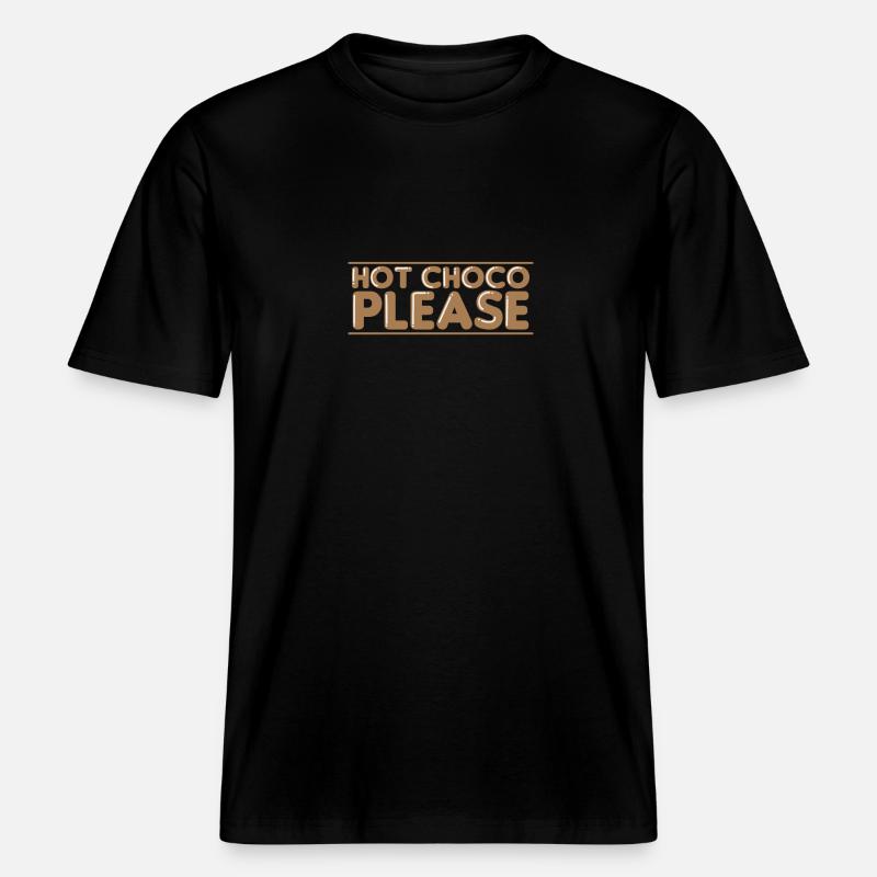 Hot Choco Please Candy Cocoa -  T-shirt unisexe RELAXED FIT en coton bio - noir
