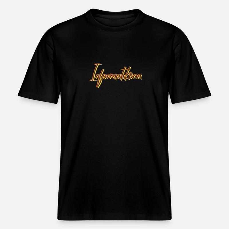 Programmierer Abschluss-Geschenk Informatikerin -  RELAXED FIT Unisex Organic T-Shirt - Schwarz