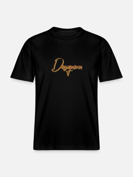 Illustrator Abschluss-Geschenk Designerin -  RELAXED FIT Unisex Organic T-Shirt - Schwarz