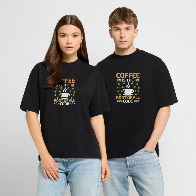 Kaffee-Codierung Programmierer Programmierer Entwickler Nerd Coff  RELAXED FIT Unisex Organic T-Shirt