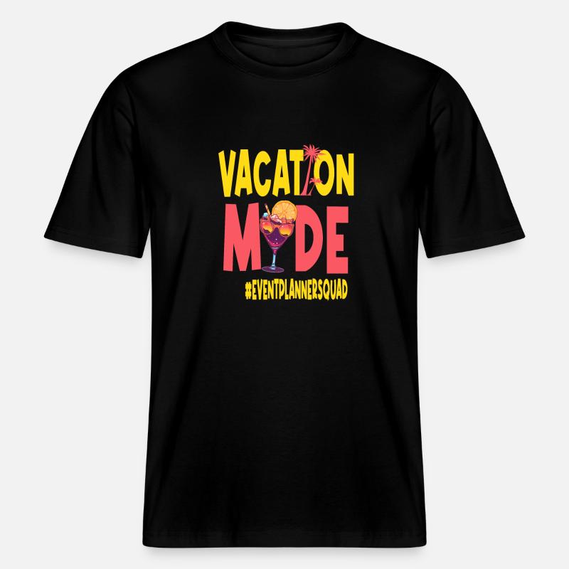 Eventplanner Vacances Vacy Mode Eventplannersquad -  T-shirt unisexe RELAXED FIT en coton bio - noir
