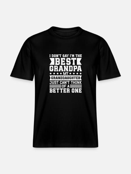 Opa Geschenk Bester Opa Geschenkidee - RELAXED FIT Unisex Organic T-Shirt - Schwarz