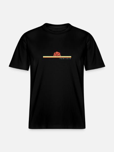 Pancake Lover Kids Pancakes - RELAXED FIT Unisex Organic T-Shirt - black