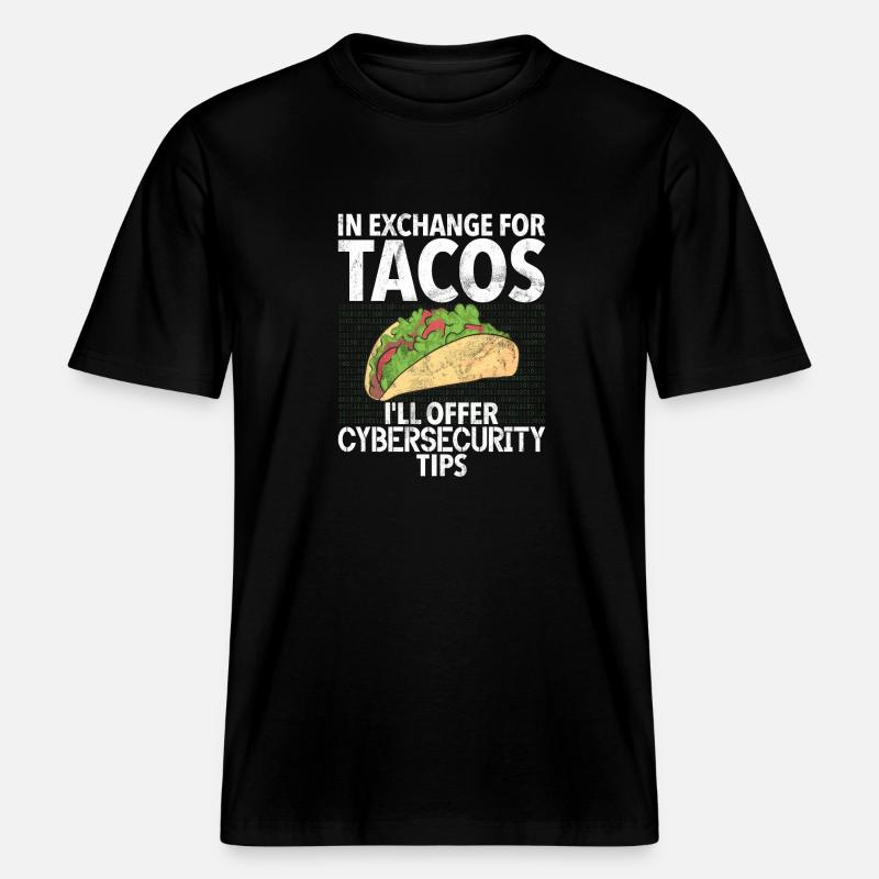 Cyber-sicherheits-hacker-hacking -  RELAXED FIT Unisex Organic T-Shirt - Schwarz