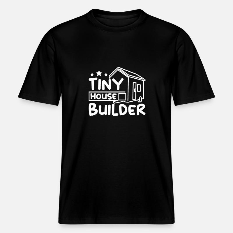 Constructeur de tiny house -  T-shirt unisexe RELAXED FIT en coton bio - noir