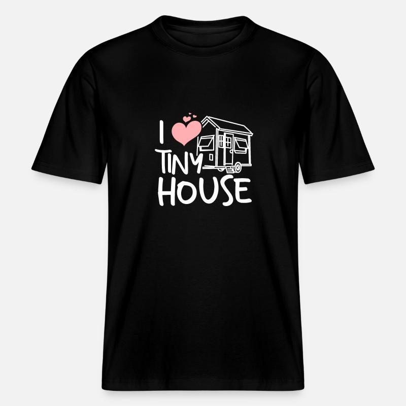 Constructeur de tiny house - T-shirt unisexe RELAXED FIT en coton bio - noir