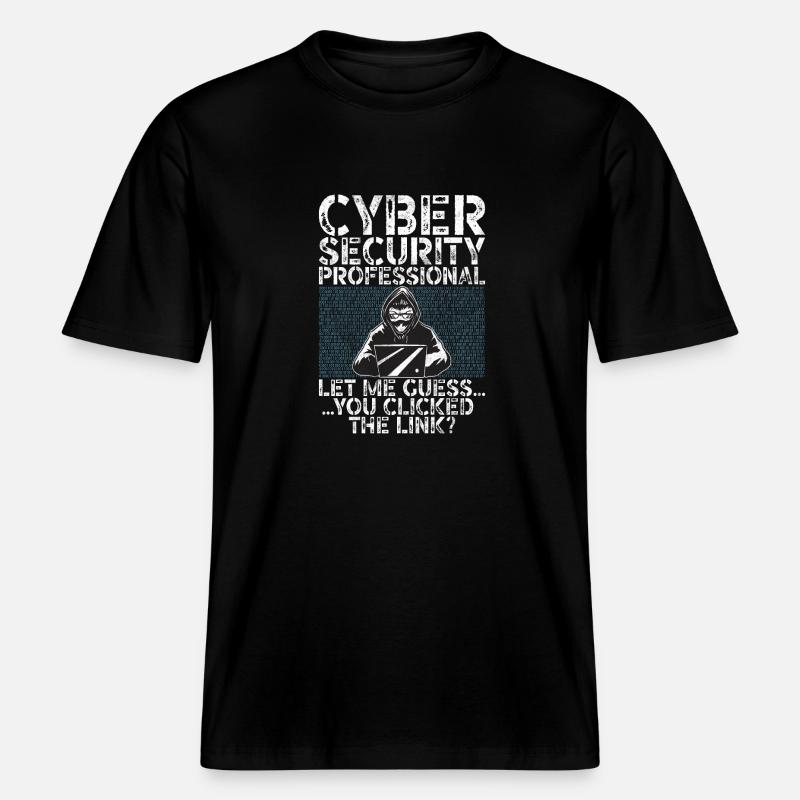 Cyber-sicherheits-hacker-hacking -  RELAXED FIT Unisex Organic T-Shirt - Schwarz