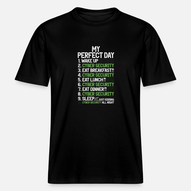 Cyber-sicherheits-hacker-hacking -  RELAXED FIT Unisex Organic T-Shirt - Schwarz