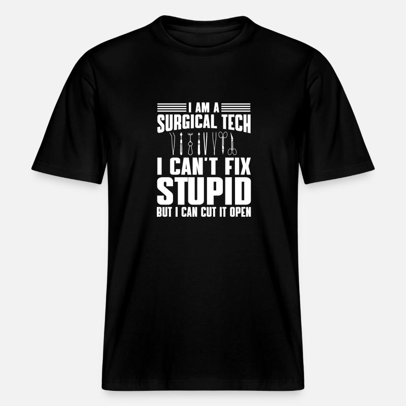 chiChirurgisch-technischer Assistent Humor -  RELAXED FIT Unisex Organic T-Shirt - Schwarz