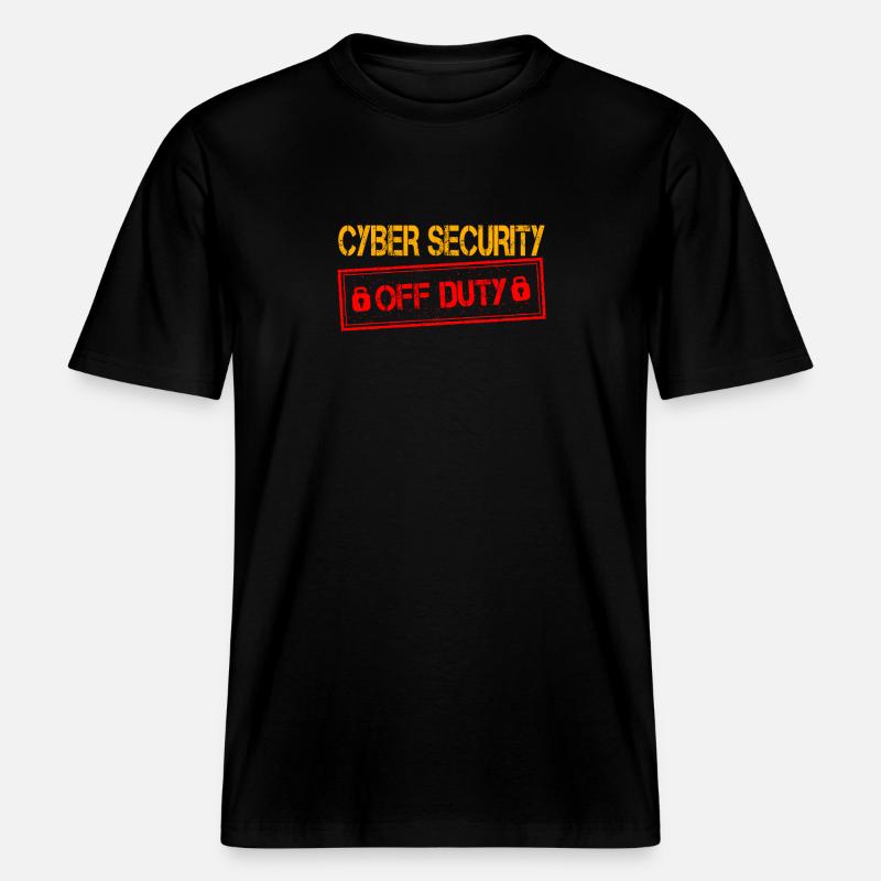 CybCyber Security Ausser Dienst - RELAXED FIT Unisex Organic T-Shirt - Schwarz
