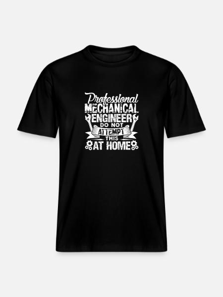 Professional Mechanical Engineer -  RELAXED FIT Unisex Organic T-Shirt - black