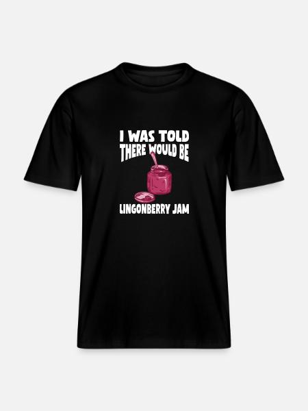 Swedish Lovers Swedish Cranberry Marme - RELAXED FIT Unisex Organic T-Shirt - black