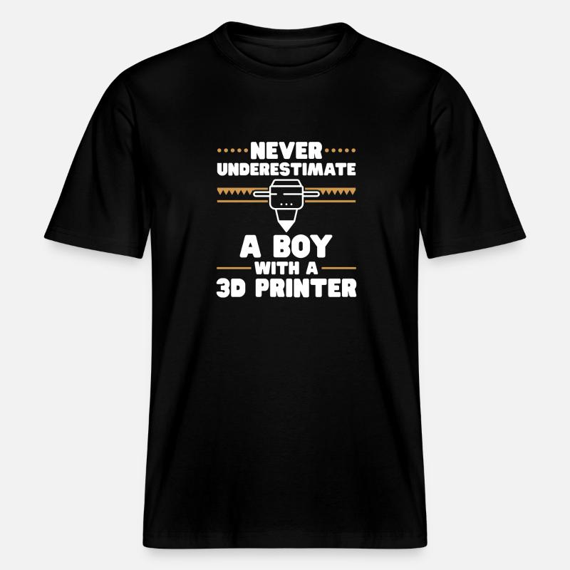 3D Printer 3D Printing -  RELAXED FIT Unisex Organic T-Shirt - black