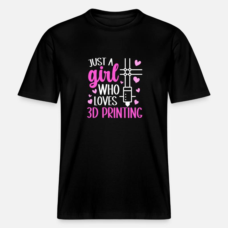 3D Printer 3D Printing -  RELAXED FIT Unisex Organic T-Shirt - black
