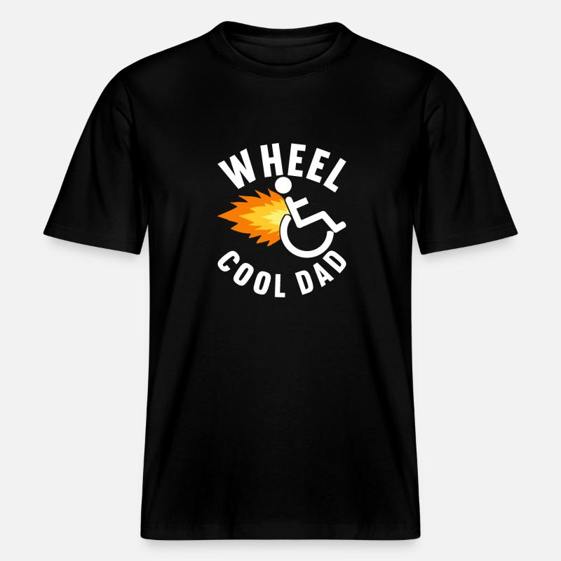 Rollstuhlfahrer Rollstuhl - RELAXED FIT Unisex Organic T-Shirt - Schwarz