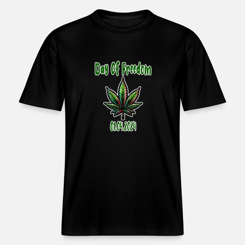 Hanf, Cannabis, Gras, Babak, Bobaz - RELAXED FIT Unisex Organic T-Shirt - Schwarz