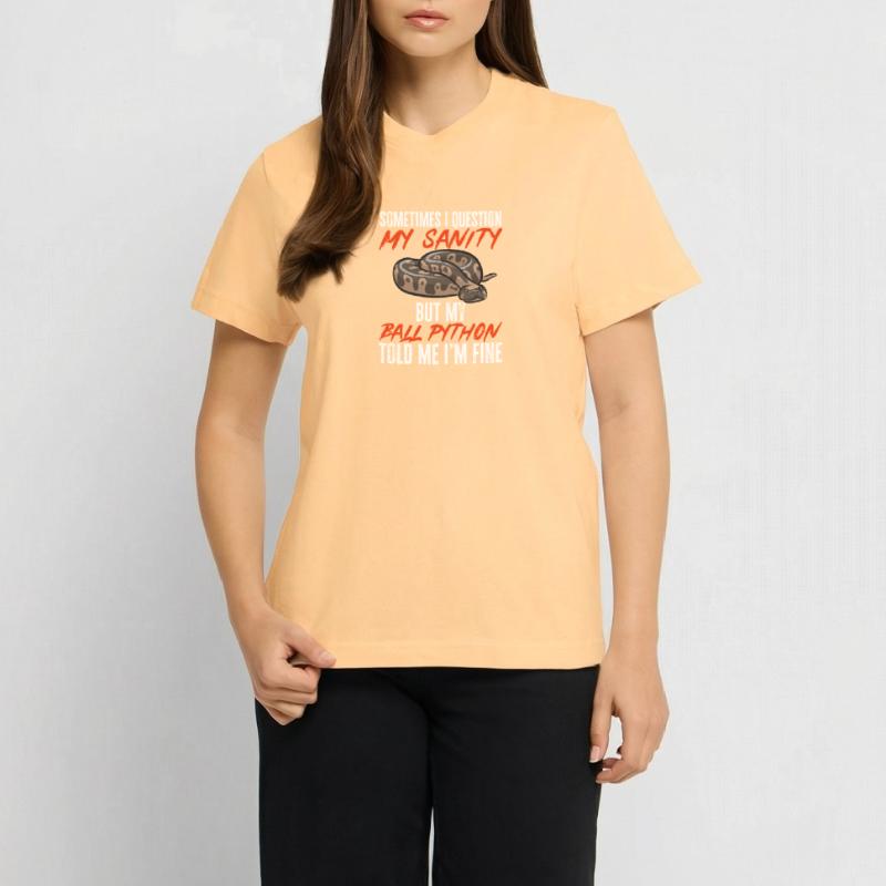 Ball Python Snake King Python  RELAXED FIT Unisex Organic T-Shirt