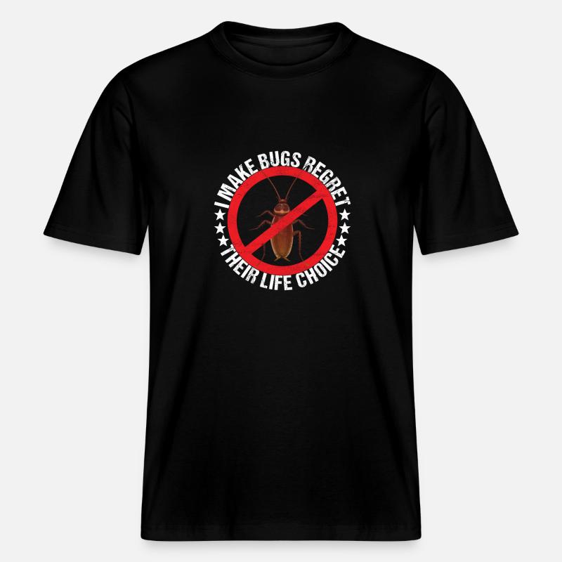 Schädlingsbekämpfung Kammerjäger -  RELAXED FIT Unisex Organic T-Shirt - Schwarz